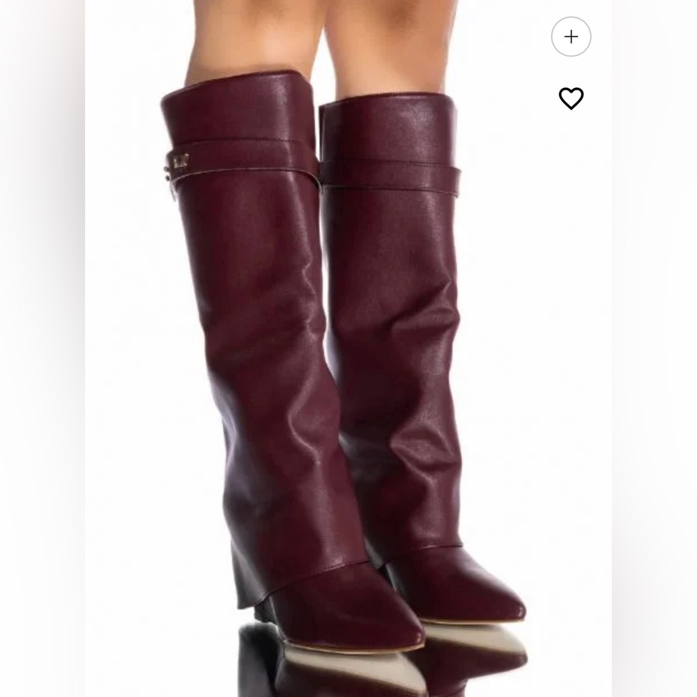 Azaela Wang Burgundy Boots